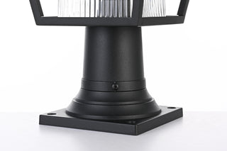 Gaul 10 Inch Outdoor Post Light in Black