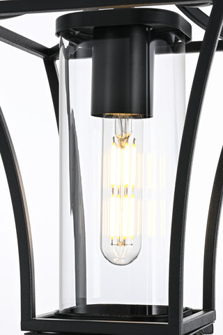 Belgrade 7 inch Outdoor Pendant in Black