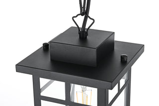 Mercer 6.5 Inch Outdoor Pendant in Black