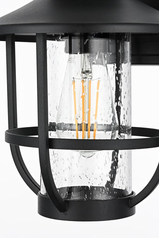 Janney 9 Inch Outdoor Wall Sconce in Black