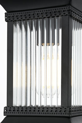 Collins 7.5 Inch Outdoor Pendant in Black