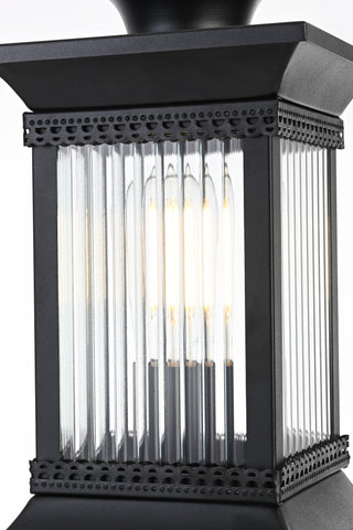 Collins 7.5 Inch Outdoor Post Light in Black