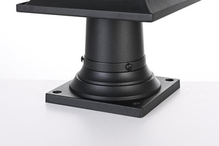 Collins 7.5 Inch Outdoor Post Light in Black