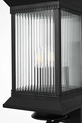 Collins 9.5 inch Outdoor Wall sconce in Black