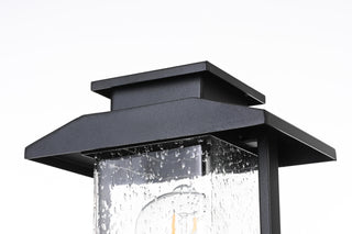 Tioga 7 Inch Outdoor Post Light in Black