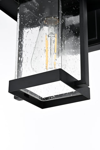 Tioga 7 Inch Outdoor Wall Sconce in Black