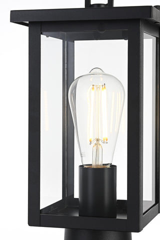 Venango 6 Inch Outdoor Post Light in Black