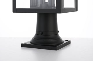 Sheridan 9 Inch Outdoor Post Light in Black