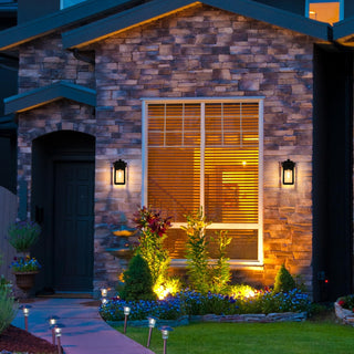 Venango 6 Inch Outdoor Wall Sconce in Black