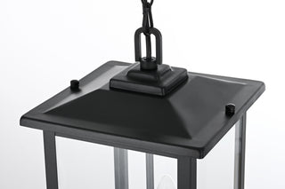 Carlisle 9 Inch Outdoor Pendant in Black