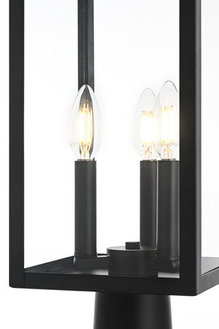 Carlisle 9 Inch Outdoor Post Light in Black