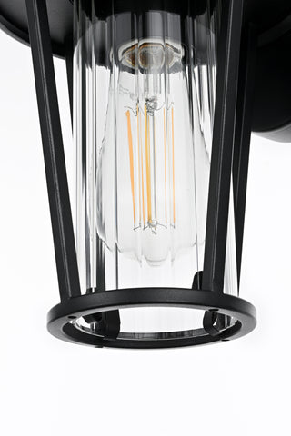 Wensley 7 Inch Outdoor Wall Sconce in Black