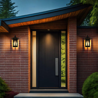 Thayer 7 Inch Outdoor Wall Sconce in Black