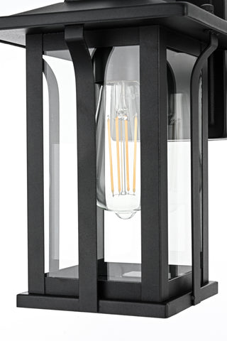 Thayer 7 Inch Outdoor Wall Sconce in Black
