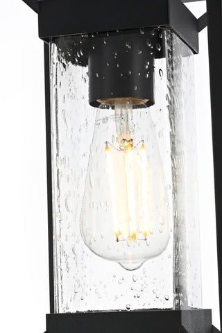 Willington 7 inch Outdoor Pendant in Black