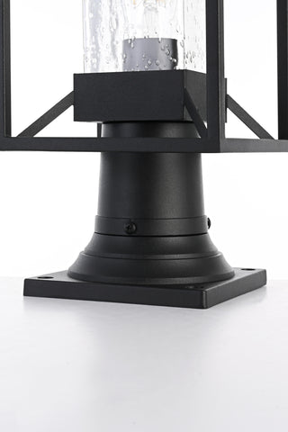 Willington 7 Inch Outdoor Post Light in Black