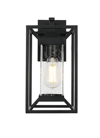 Willington 7 Inch Outdoor Wall Sconce in Black