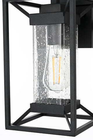 Willington 7 Inch Outdoor Wall Sconce in Black