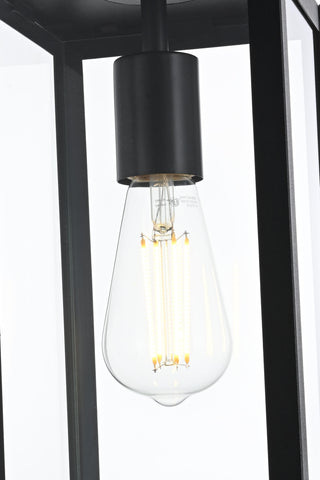 Hilton 6 Inch Outdoor Pendant in Black
