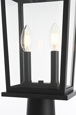Berks 8.5 Inch Outdoor Post Light in Black