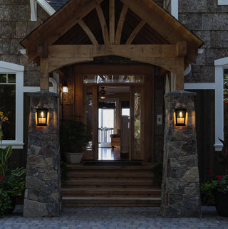 Berks 7 Inch Outdoor Wall Sconce in Black