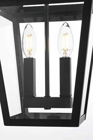 Frankford 10 Inch Outdoor Pendant in Black
