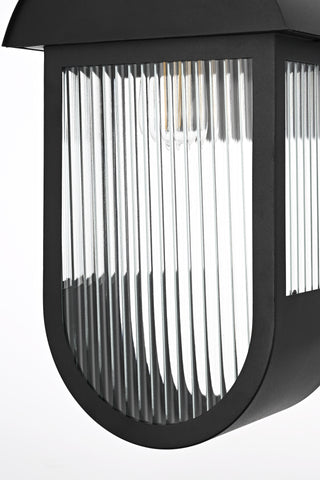 Albert 10 inch Outdoor Wall sconce in Black