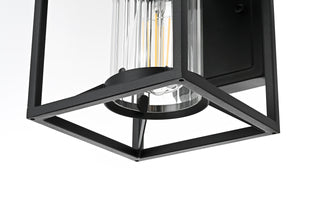 Witte 7 Inch Outdoor Wall Sconce in Black