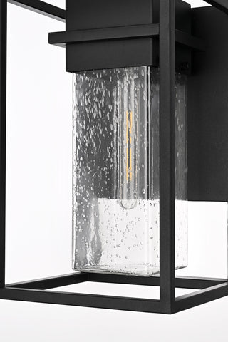 Morse 10 inch Outdoor Wall sconce in Black