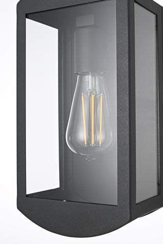 Miles 6 inch Outdoor Wall Sconce in Black