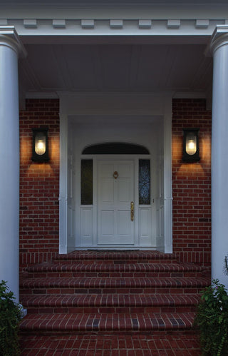 Neil 10 inch Outdoor Wall Sconce in Black
