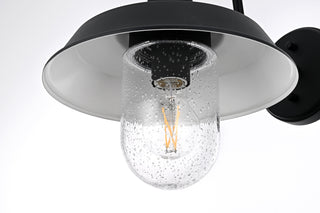 Rayan 10 inch Outdoor Wall Sconce in Black