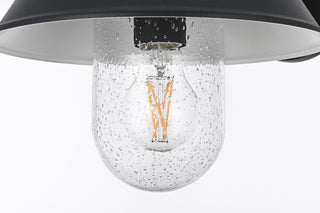 Rayan 10 inch Outdoor Wall Sconce in Black