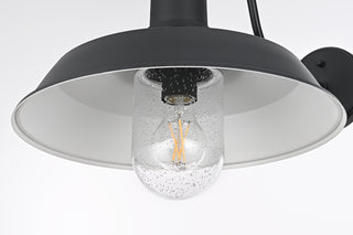 Rayan 14 inch Outdoor Wall Sconce in Black