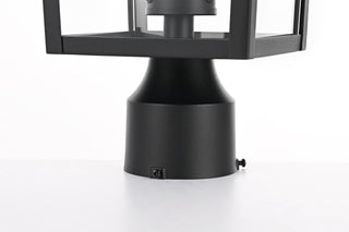 Riggs 8 x 18 inch Outdoor Post Light in Black