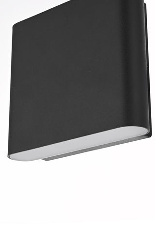 Clyde 9 inch Outdoor Wall Sconce in Black