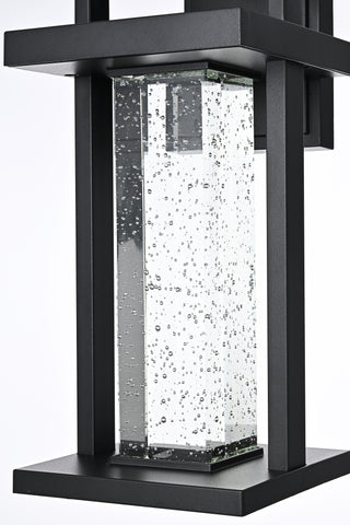 Uriah 16 inch LED Outdoor Wall sconce in Black