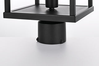 Zora 21 inch Outdoor Post light in Black