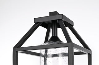 Zora 21 inch Outdoor Post light in Black