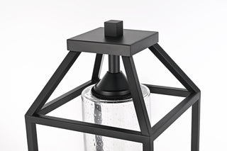 Zora 26 inch Outdoor Post light in Black