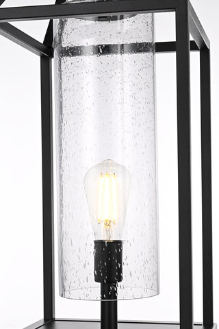 Zora 26 inch Outdoor Post light in Black