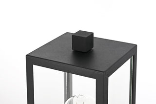 Veda 15 inch Outdoor Post light in Black