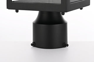 Veda 15 inch Outdoor Post light in Black