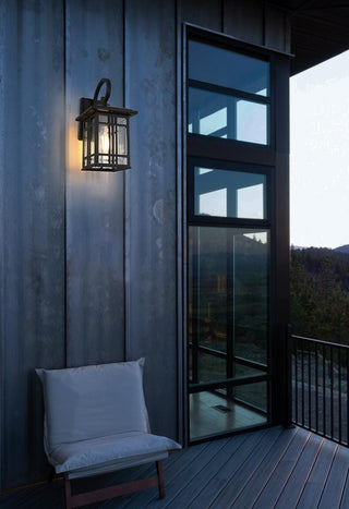 Harley 14 inch Outdoor Wall sconce in Black