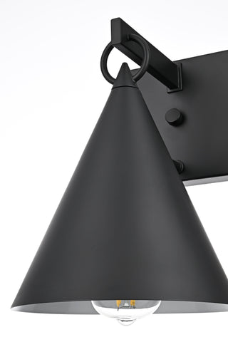 Hendrix 8 inch Outdoor Wall sconce in Black