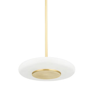 Blyford Pendant with Aged Brass Finish