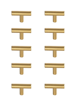 Quinn 4" Center to Center Brass Bar Pull Multipack (set of 10)