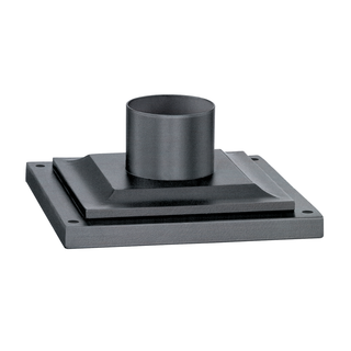 Weathered Zinc Square Pier Mount with WEATHERED ZINC Finish