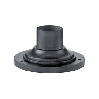 Weathered Zinc Round Pier Mount with WEATHERED ZINC Finish