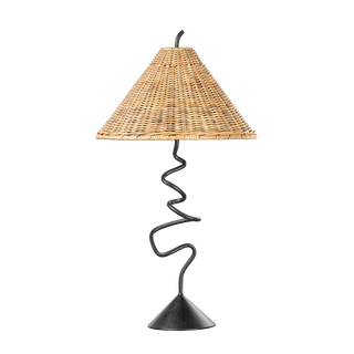 ALARIC Table Lamp with FORGED IRON Finish
